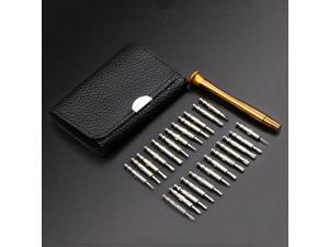 2 Sets 25 In 1 Multi-Purpose Leather Case Manual Screwdriver Batch Set Mobile Phone Notebook Repair Tool