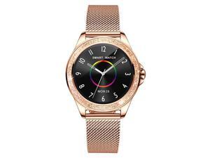 M6003 Stainless Steel Mesh Strap Fashion Smart Watch for Women, Support Heart Rate Monitoring & Pedometer & Sleep Monitoring & Calories