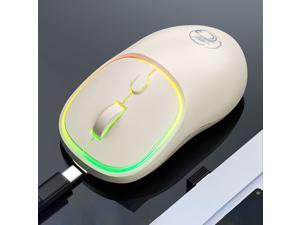 W-618 Rechargeable 4 Buttons 1600 DPI 2.4GHz Bluetooth Silent Wireless Mouse for Computer PC Laptop