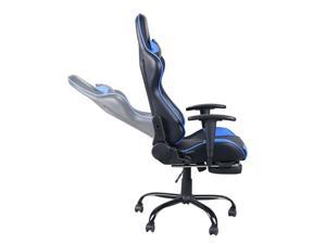 Gaming Chair - High Back Swivel Chair Racing  Office Chair with Footrest Tier Black & Blue