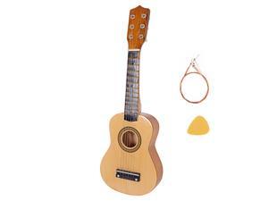 21Inch Acoustic Guitar, Beginner Guitar, Cost-Effective Entry-Level Guitar with a Guitar Pick and a Set of Extra Strings Wood Color - 66900947