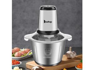 ZOKOP120V 500W 2.8l Stainless Steel Color Stainless Steel two-Speed Meat Grinder