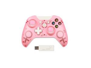 Wireless Controller for Xbox One, 2.4 GHZ Bluetooth Game Controller Plug and Play, Bluetooth Remote Joypad for Xbox One/Xbox One S/Xbox One X/Xbox Series X/PS3/PC, No Headset Jack(PINK)