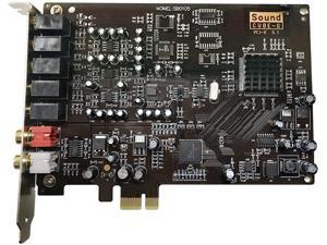 PCIe Sound Blaster Built-in Sound Card 5.1 Channel SB0105 , Computer Singing Broadcast Sound Card (Black)