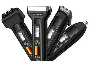 4 In 1 Electric Razor for Men, Rechargeable Electric Shaver Hair Clipper Nose Hair Trimmer Cordless Massager Razor Men