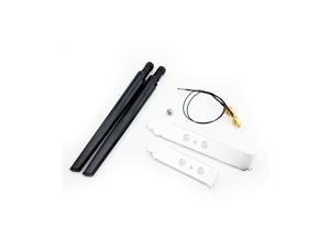 Dual band 5dbi Wireless WiFi Antenna RP-SMA + MHF4/IPEX Pigtail Cable Desktop Kit For NGFF M.2 Card Intel AX200 9260 8265 3G/4G Module