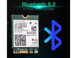 Teday Wi-Fi 6E Intel AX210 Bluetooth 5.2 + 3000Mbps 2.4Ghz 5Ghz