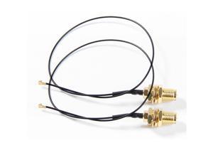 2Pcs 30cm IPEX 4 MHF4 to RP-SMA 0.81mm RF Pigtail Cable Antenna For Intel AX210 AX200 9260NGW 8260NGW 8265NGW NGFF M.2 WiFi Card