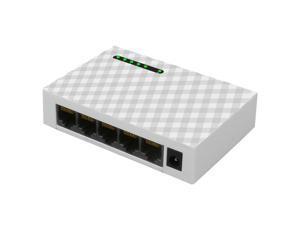 TelDaykemei Gigabit Mini 5-Port Desktop Switch Fast Ethernet Network Switch LAN Hub RJ45 Ethernet and Switching Hub Shunt