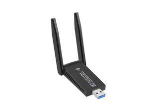 2in1 USB 3.0 WiFi 1300Mbps Bluetooth 5.0 Adapter Dongle Dual Band 2.4G&5GHz WiFi 5 Network Wireless Wlan Receiver DRIVER FREE