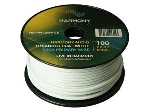 Harmony Audio HA-PW16BLACK Primary Single Conductor 16 Gauge Black Power or Ground Wire Roll 100 Feet Cable for Car Audio/Trailer/Model Train/Remote 