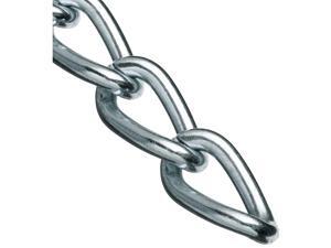 0719027 Hobby and Craft Twist Chain, Nickel Plated, #90 Trade, 0.056" Diameter, 5 lbs Load Capacity, 82 Feet Mini Reel 0719027 Hobby and Craft Twist Chain, Nickel Plated, #90 Trade, 0.056" Diameter, 5 lbs Load Capacity, 82 Feet Mini Reel