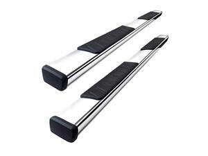 TG-RS2C40037 RISER Compatible With 2007-2018 Chevy Silverado/GMC Sierra 1500 & 2007-2019 2500/3500HD Extended/Double Cab 4" Stainless Steel Side Step Nerf Bars Running Boards TG-RS2C40037 RISER Compatible With 2007-2018 Chevy Silverado/GMC Sierra 1500 & 2007-2019 2500/3500HD Extended/Double Cab 4" Stainless Steel Side Step Nerf Bars Running Boards