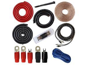 0 Gauge Amp Kit Amplifier Install Wiring Complete 0 Ga Installation Cables 5000W