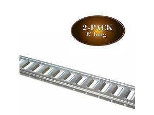DC Cargo Mall Four 8-ft E-Track Rails Trailers Long Heavy Duty Steel Etrack Rails for Trucks Vertical Powder Coated TieDowns 