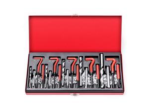 M5 GLOGLOW 30 Pieces M5/M6/M8 Thread Repair Kit HSS Drill Helicoil Repair Kit Compatible Hand Tool Set for Auto Repairing 