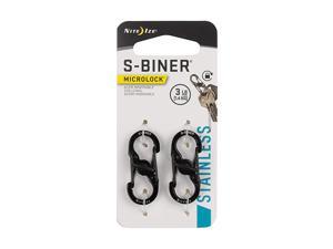 S-Biner MicroLock, Locking Key Holder, Stainless-Steel, Black