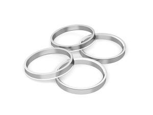 Can fit Subaru Honda Acura Scion FRS Silver Aluminum Hubrings Hubcentric Rings - 56.1mm ID to 67.1mm OD Pack of 4 Only Fits 56.1mm Vehicle Hub & 67.1mm Wheel Centerbore 