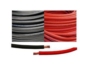 6 Gauge 6 AWG 15 Feet Black + 15 Feet Red Welding Battery Pure Copper Flexible Cable Wire Car Inverter RV Solar