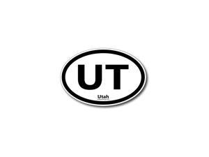 UT Utah Car Magnet US State Oval Refrigerator Locker SUV Heavy Duty Waterproof 