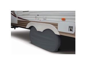 80-211-052801-00 Over Drive RV Dual Axle Wheel Cover, Wheels 30" - 33"DIA, White, 1-Piece