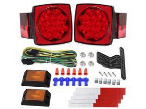 Trailer Light Kit DOT Certified Utility Trailer Lights for Boat RV Car Easy Assembly with Wire Harness Wafer LED Waterproof Durable All-in-one Tail Light Kit for Under 80 Inch Trailer Light Kit DOT Certified Utility Trailer Lights for Boat RV Car Easy Assembly with Wire Harness Wafer LED Waterproof Durable All-in-one Tail Light Kit for Under 80 Inch