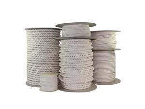 Twisted 100% Cotton Rope for DIY Projects, Crafts, Commercial, Agricultural - High Strength, Low Stretch, Natural (3/16" x 25ft, Natural) Twisted 100% Cotton Rope for DIY Projects, Crafts, Commercial, Agricultural - High Strength, Low Stretch, Natural (3/16" x 25ft, Natural)