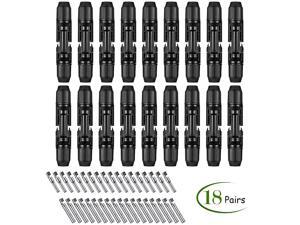 Solar Panel Cable Connectors Compatible with MC4 MaleFemale IP67 30A 1000V DC 18Pairs