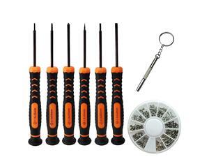 Eyeglass Repair Kit with 6 PCS Flathead and Phillips Screwdrivers and Glasses Screws for Glasses, Eye Glass, Sunglass Repair Eyeglass Repair Kit with 6 PCS Flathead and Phillips Screwdrivers and Glasses Screws for Glasses, Eye Glass, Sunglass Repair