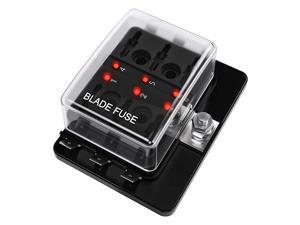 Way DC 12~32V Blade Fuse Box Holder Fuse Block with LED Warning Light Protection Cover for Automotive Car Boat Marine Trike with Detailed Instruction Manual Way DC 12~32V Blade Fuse Box Holder Fuse Block with LED Warning Light Protection Cover for Automotive Car Boat Marine Trike with Detailed Instruction Manual