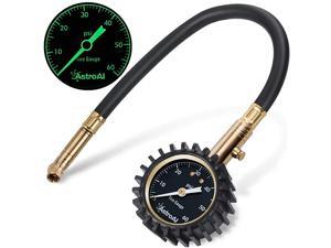 Tire Pressure Gauge Expert, 0-60 PSI, Certified ANSI B40.1 Accurate with Improved Needle and Chuck