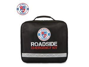 62 Piece Roadside Emergency Assistance Kit with Jumper Cables - All-in-One Auto, Visibility, Safety, and First Aid Essentials 62 Piece Roadside Emergency Assistance Kit with Jumper Cables - All-in-One Auto, Visibility, Safety, and First Aid Essentials