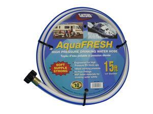 AquaFresh High Pressure Drinking Water Hose, Water Hose Hookup for RV - 1/2" x 15', White