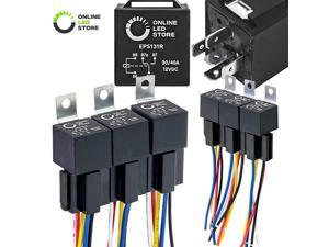 4 PACK Relay Bosch Style 5-PIN SPDT 30/40 Amp 12V DC Harness 2 YR Warranty 