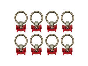 Single S Track Stud Ring Detachable Tie-Down Hook Ring For Truck/Utility/Enclosed Trailers, Rv, Suv – Quick Disconnect – Rust-Free Aluminum – 4000 Lbs. Straight Pull Strength Single S Track Stud Ring Detachable Tie-Down Hook Ring For Truck/Utility/Enclosed Trailers, Rv, Suv – Quick Disconnect – Rust-Free Aluminum – 4000 Lbs. Straight Pull Strength