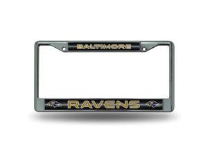 Industries NFL Unisex-Adult Bling Chrome License Plate Frame