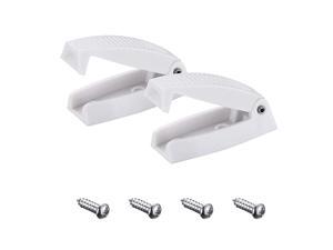 RV Baggage Door Catch -Holds RV Baggage Compartments and Doors Open, Durable Material and Simple Installation- White