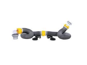 39658 Deluxe 20' Sewer Hose Kit with Swivel Fittings- Ready To Use Kit Complete with Sewer Elbow Fitting, Hoses, Storage Caps and Bonus Clear Extender