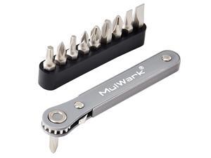 11pc 1/4 Mini Ratchet Wrench Close Quarters Pocket Screwdriver Set with High Torque & Low Profile- Micro Right Angle EDC Tool with 90 Degree Mini Offset Reversible Drive Handle& Multi Hex Bit 11pc 1/4 Mini Ratchet Wrench Close Quarters Pocket Screwdriver Set with High Torque & Low Profile- Micro Right Angle EDC Tool with 90 Degree Mini Offset Reversible Drive Handle& Multi Hex Bit