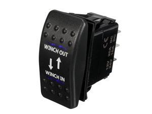 Car Auto 12V Momentary Light Button Rocker Toggle Switch Blue LED Winch in Out ON-Off-ON 7Pin SPDT Car Auto 12V Momentary Light Button Rocker Toggle Switch Blue LED Winch in Out ON-Off-ON 7Pin SPDT