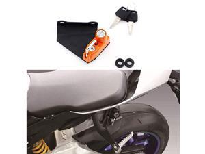 Helmet Lock AntiTheft For Yamaha YZFR1M 2015 and later YZFR6 2017 and later Orange Helmet Lock AntiTheft For Yamaha YZFR1M 2015 and later YZFR6 2017 and later Orange