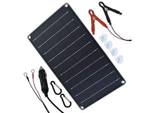 Portable Solar Powered Battery Charger for Car 12V Snowmobile & More Boat 