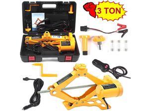 Car Floor Jack 3 Ton All-in-one Automatic 12V Scissor Lift Jack Set for Sedans SUV w/Double Saddles Remote Tire Change Repair Emergency Tool Kits Vehicle Floor Jack Wheel Change(3T) Car Floor Jack 3 Ton All-in-one Automatic 12V Scissor Lift Jack Set for Sedans SUV w/Double Saddles Remote Tire Change Repair Emergency Tool Kits Vehicle Floor Jack Wheel Change(3T)