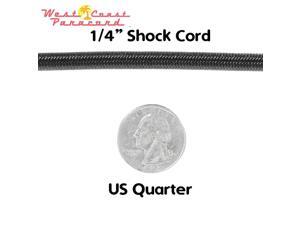 Marine Grade Shock Cord 1/4-inch - Lengths up to 1000 feet - Made in USA (50 Feet, Charcoal Gray) Marine Grade Shock Cord 1/4-inch - Lengths up to 1000 feet - Made in USA (50 Feet, Charcoal Gray)