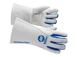 263332 Welding Gloves, 3-D, M, 12In, White/Blue, PR 263332 Welding Gloves, 3-D, M, 12In, White/Blue, PR