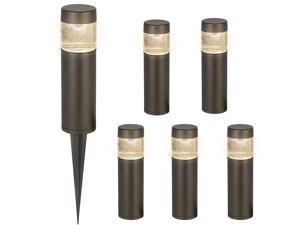 Low Voltage LED Round Bollard Landscape Path Light 3W 191LM 12V Wired Outdoor LED Walkway Light for Yard LawnAluminum Construction 30Watt Equivalent 15Year Lifespan6Pack Low Voltage LED Round Bollard Landscape Path Light 3W 191LM 12V Wired Outdoor LED Walkway Light for Yard LawnAluminum Construction 30Watt Equivalent 15Year Lifespan6Pack