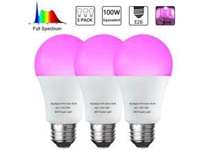 Pack LED Indoor Plant Grow Light Bulb A19 Bulb Full Spectrum Plant Light Bulb 9W E26 Grow Bulb Replace up to 100W Grow Light for Indoor Plants Flowers Greenhouse Indore Garden Hydroponic Pack LED Indoor Plant Grow Light Bulb A19 Bulb Full Spectrum Plant Light Bulb 9W E26 Grow Bulb Replace up to 100W Grow Light for Indoor Plants Flowers Greenhouse Indore Garden Hydroponic
