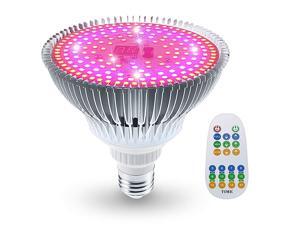 100W LED Grow Light Bulb Full Spectrum Remote Control Plant Lamp 3 Mode Grow Light with Timer for Hydroponic amp Greenhouse Indoor Plants Flowers Vegetables Growing E26 Base186 LEDs 100W LED Grow Light Bulb Full Spectrum Remote Control Plant Lamp 3 Mode Grow Light with Timer for Hydroponic amp Greenhouse Indoor Plants Flowers Vegetables Growing E26 Base186 LEDs