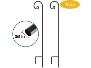 2 Pack Shepherd Hook 92 in Tall 35in Thick Hummingbird Bird Feeder Pole Premium Garden Hanging Plants Basket Hanger Pathway Light Solar Lantern Mason Jar Wind Chimes Wedding Metal 2 Pack Shepherd Hook 92 in Tall 35in Thick Hummingbird Bird Feeder Pole Premium Garden Hanging Plants Basket Hanger Pathway Light Solar Lantern Mason Jar Wind Chimes Wedding Metal