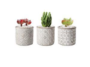 4 Inch Cement Pot Grey Set of 3 Small Concrete Succulent Round Planter Vase Plant Herb Cactus Container Window Box Holder for Home and Office Decor Birthday Wedding 4 Inch Cement Pot Grey Set of 3 Small Concrete Succulent Round Planter Vase Plant Herb Cactus Container Window Box Holder for Home and Office Decor Birthday Wedding